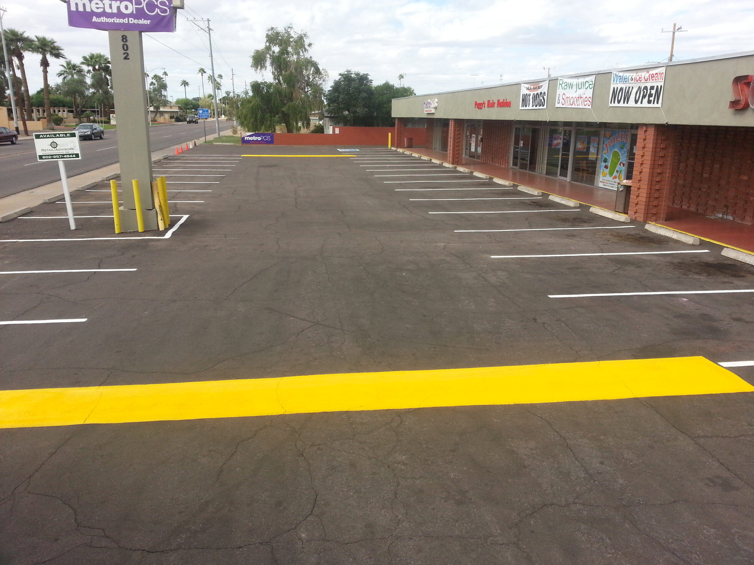 parking lot striping company in Mesa, AZ.