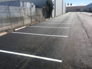 New asphalt line striping company