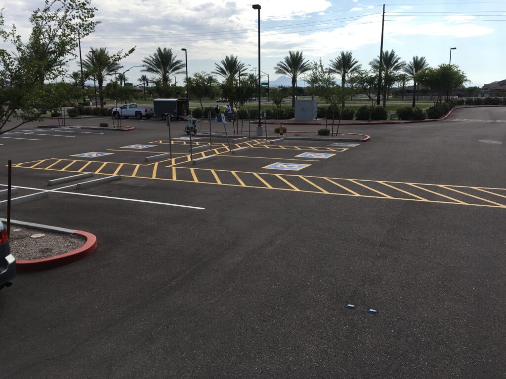 Parking lot striping and painting services in Phoenix, AZ