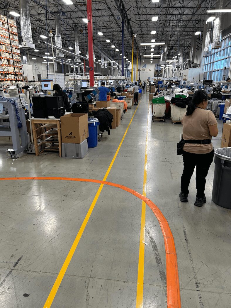 warehouse striping with tape in Phoenix, AZ.