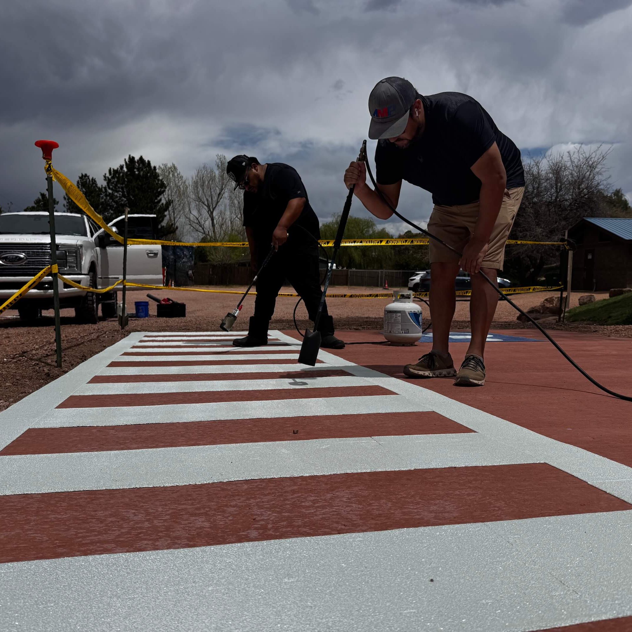 thermoplastic pavement marking service in Phoenix, AZ.