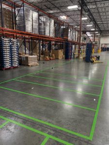 OSHA Compliant warehouse floor marking company in Phoenix.